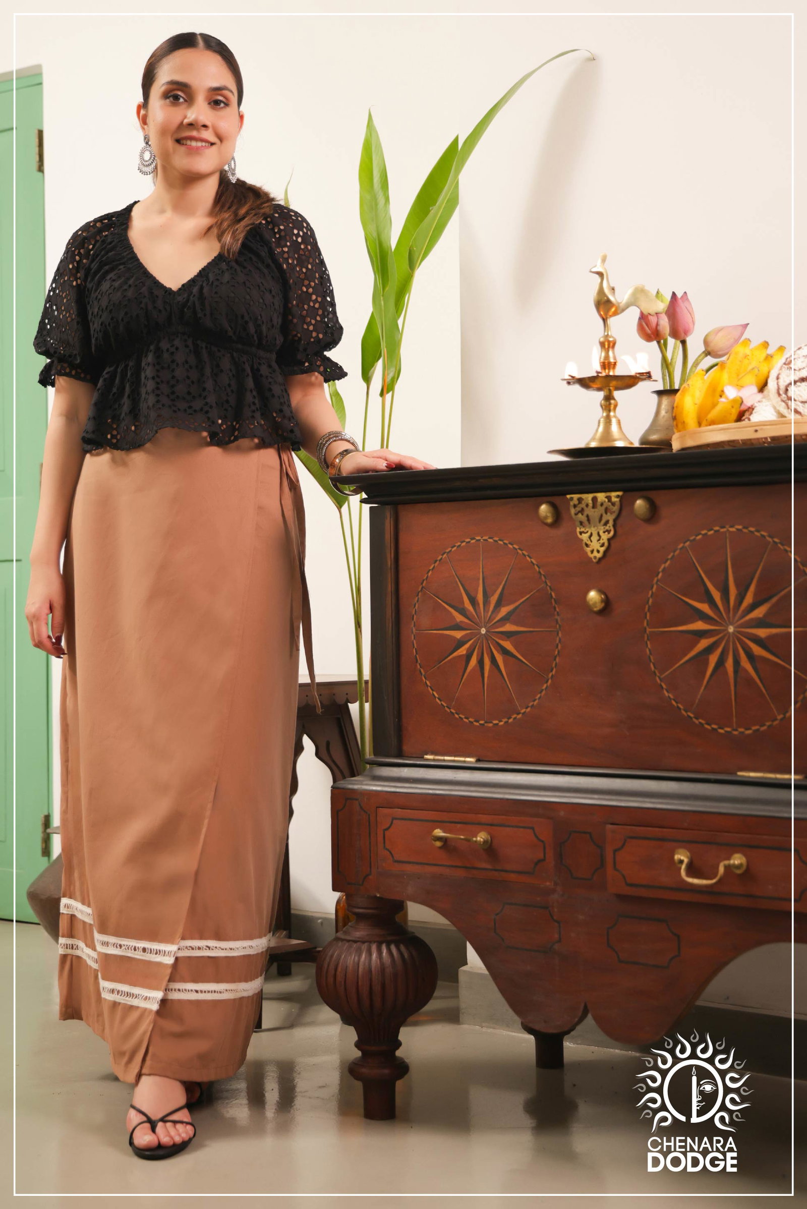 Pink Lungi Wrap Skirt